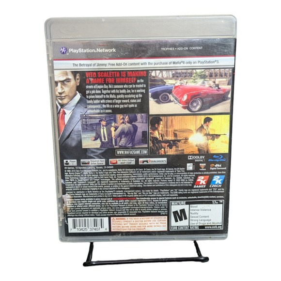 Mafia II 2 PS3 (PlayStation 3, 2010) Complete CIB w/ Map, Tested - Picture 8 of 8